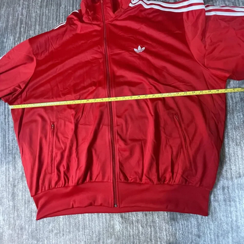 Adidas Originals Firebird Track Suit Mens 2XL Red 3-Stripes Set KD8307 KD8319